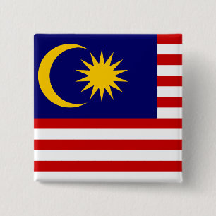 Chapa Cuadrada Bandera de Malasia