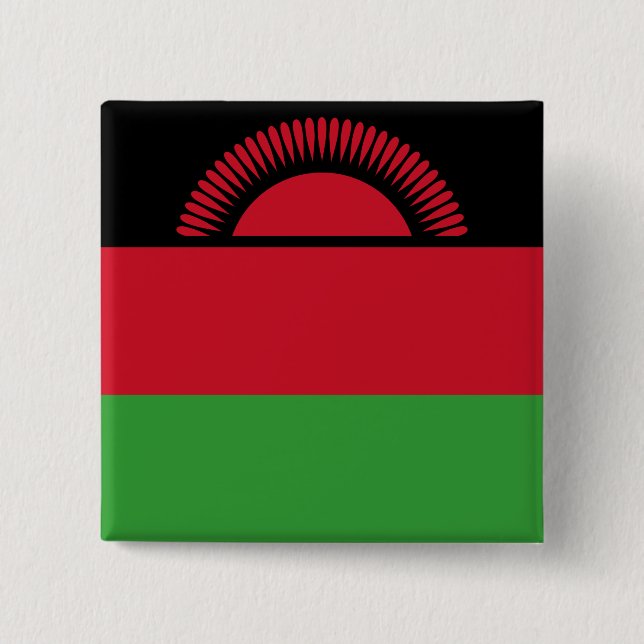 Chapa Cuadrada Bandera de Malawi (Anverso)