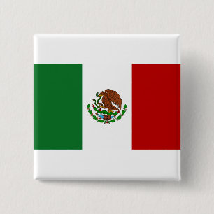 Chapa Cuadrada Bandera de México