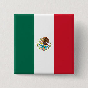 Chapa Cuadrada Bandera de México (México)