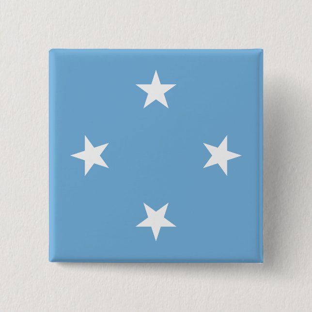 Chapa Cuadrada Bandera de Micronesia (Anverso)