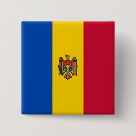 Chapa Cuadrada Bandera de Moldavia