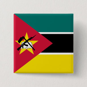 Chapa Cuadrada Bandera de Mozambique