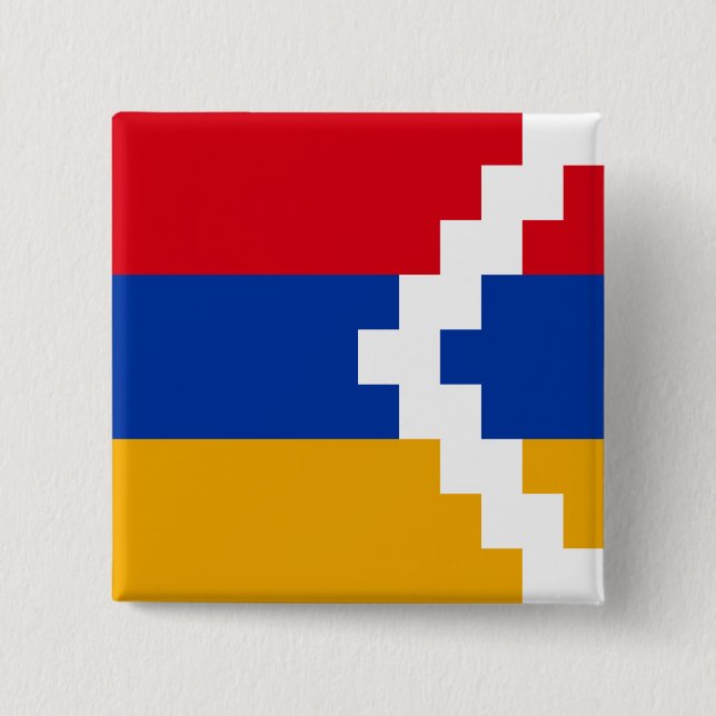 Chapa Cuadrada Bandera de Nagorno Karabakh (Anverso)