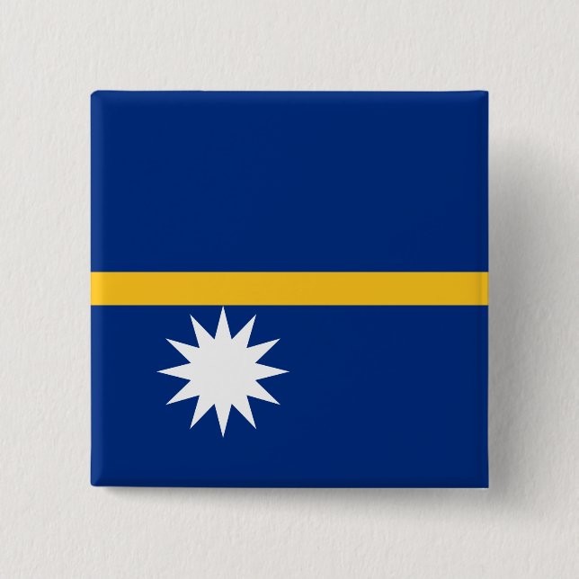 Chapa Cuadrada Bandera de Nauru (Anverso)
