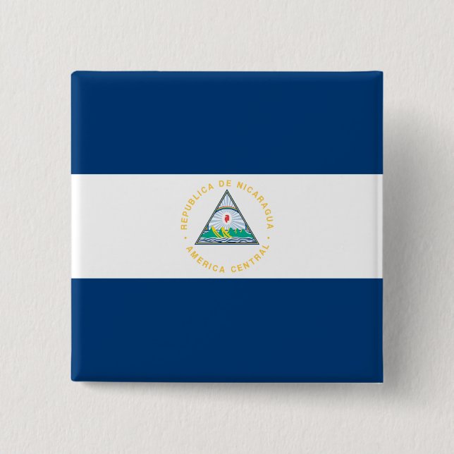 Chapa Cuadrada Bandera de Nicaragua (Anverso)