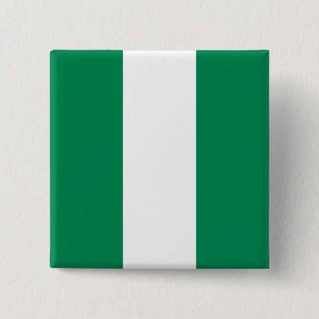 Chapa Cuadrada Bandera de Nigeria (Anverso)