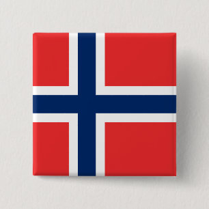 Chapa Cuadrada Bandera de Noruega
