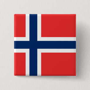 Chapa Cuadrada Bandera de Noruega (noruego)