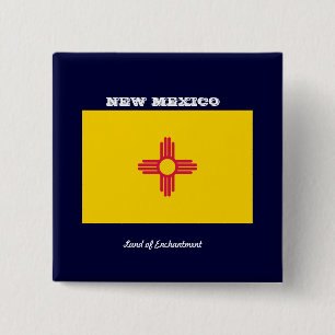 Chapa Cuadrada Bandera de Nuevo México
