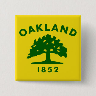 Chapa Cuadrada Bandera de Oakland, California