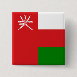 Chapa Cuadrada Bandera de Omán