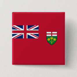 Chapa Cuadrada Bandera de Ontario