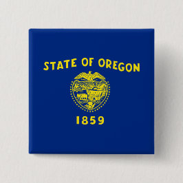 Chapa Cuadrada Bandera de Oregon