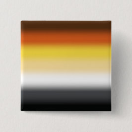 Chapa Cuadrada Bandera de Orgullo de Oso Gay con Gradiente - Band