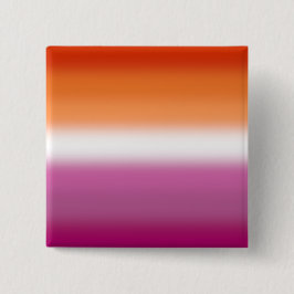 Chapa Cuadrada Bandera de orgullo lésbico con gradiente – Bandera