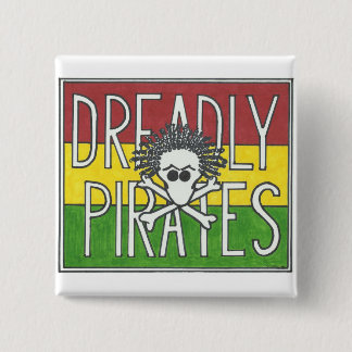 CHAPA CUADRADA BANDERA DE PIRATAS DE DREADLY