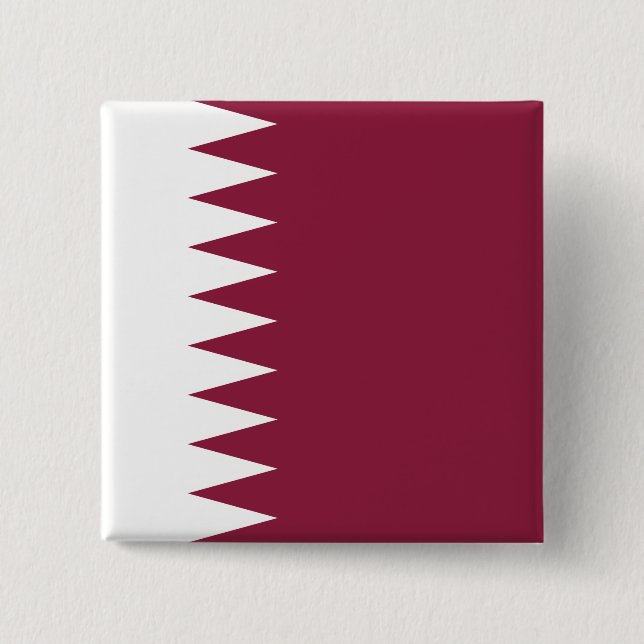 Chapa Cuadrada Bandera de Qatar (Anverso)