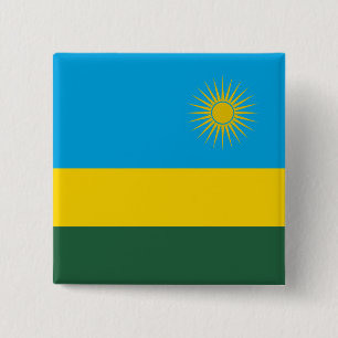 Chapa Cuadrada Bandera de Ruanda