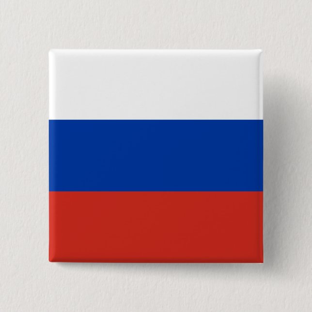 Chapa Cuadrada Bandera de Rusia (Anverso)