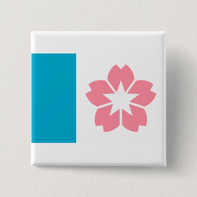 Chapa Cuadrada Bandera de Salem, Oregón (Anverso)