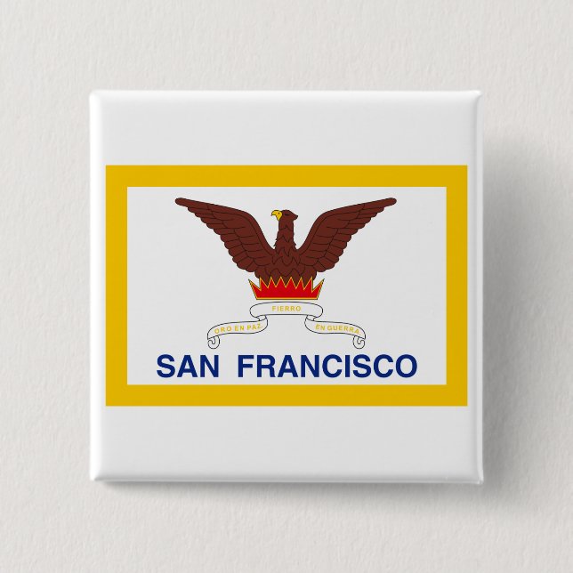 Chapa Cuadrada Bandera de San Francisco (Anverso)