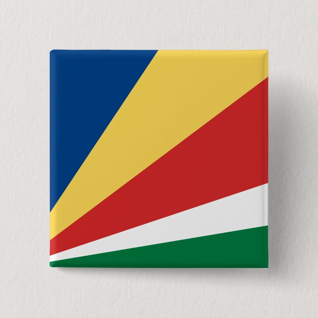Chapa Cuadrada Bandera de Seychelles (Anverso)