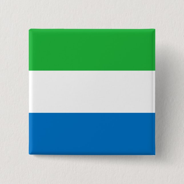 Chapa Cuadrada Bandera de Sierra Leona (Anverso)