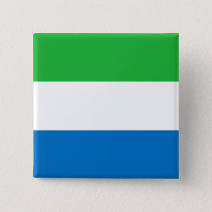 Chapa Cuadrada Bandera de Sierra Leona