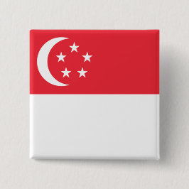 Chapa Cuadrada Bandera de Singapur