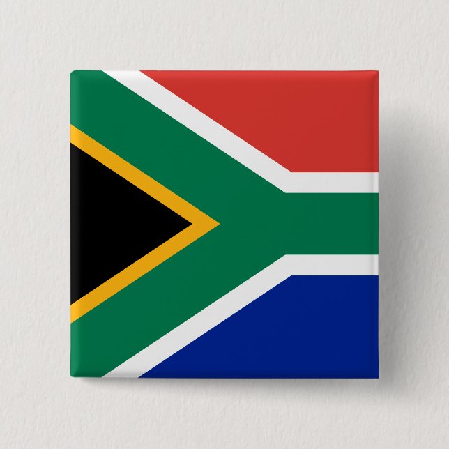 Chapa Cuadrada Bandera de Sudáfrica (Anverso)