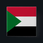 Chapa Cuadrada Bandera de Sudán<br><div class="desc">Productos de bandera mundial de personalizable - Por favor,  no dude en añadir su propio texto.</div>