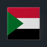 Chapa Cuadrada Bandera de Sudán<br><div class="desc">Productos de bandera mundial de personalizable - Por favor,  no dude en añadir su propio texto.</div>