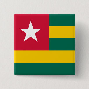 Chapa Cuadrada Bandera de Togo