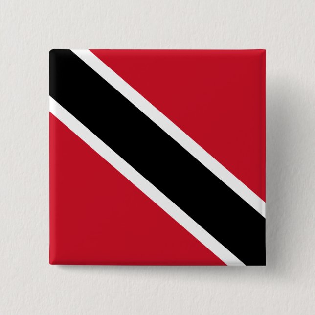 Chapa Cuadrada bandera de trinidad y tobago (Anverso)