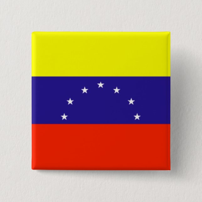 Chapa Cuadrada Bandera de Venezuela (Anverso)