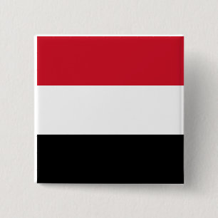 Chapa Cuadrada Bandera de Yemen