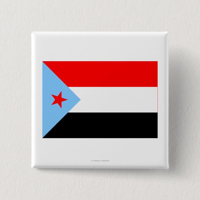 Chapa Cuadrada Bandera de Yemen del sur (1967-1990) (Anverso)
