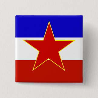 Chapa Cuadrada Bandera de Yugoslavia