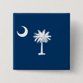 Chapa Cuadrada Bandera del estado de Carolina del Sur