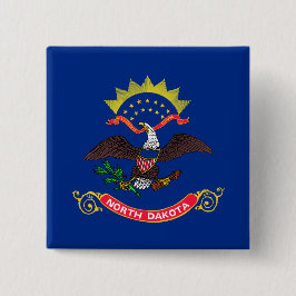 Chapa Cuadrada Bandera del Estado de Dakota del Norte (Dakotan de