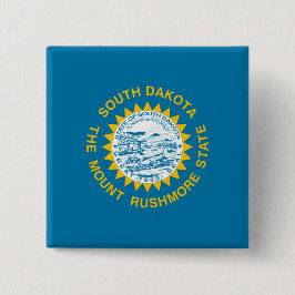 Chapa Cuadrada Bandera del Estado de Dakota del Sur