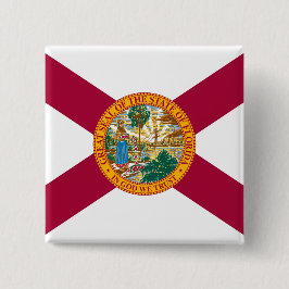 Chapa Cuadrada Bandera del estado de Florida
