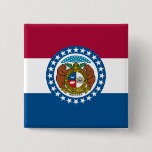 Chapa Cuadrada Bandera del Estado de Misuri