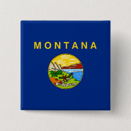 Chapa Cuadrada Bandera del Estado de Montana
