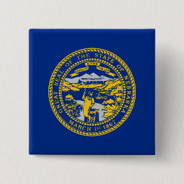 Chapa Cuadrada Bandera del estado de Nebraska