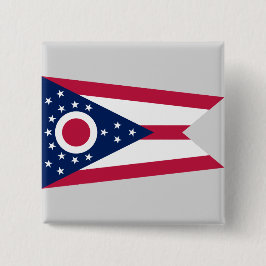 Chapa Cuadrada Bandera del estado de Ohio