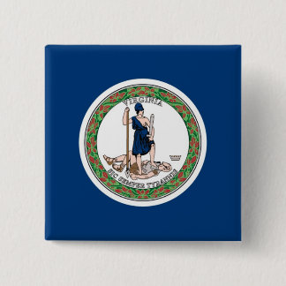 Chapa Cuadrada Bandera del estado de Virginia