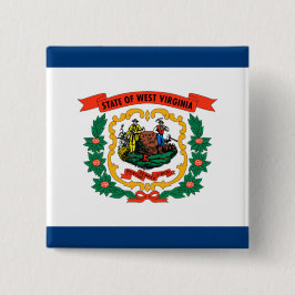 Chapa Cuadrada Bandera del estado de Virginia Occidental