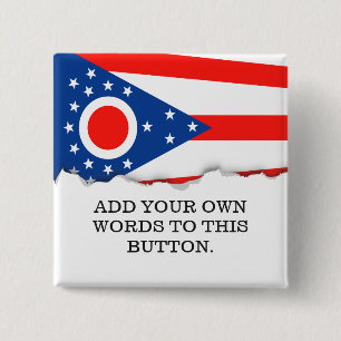 Chapa Cuadrada Bandera del país de abanderamiento de Ohio